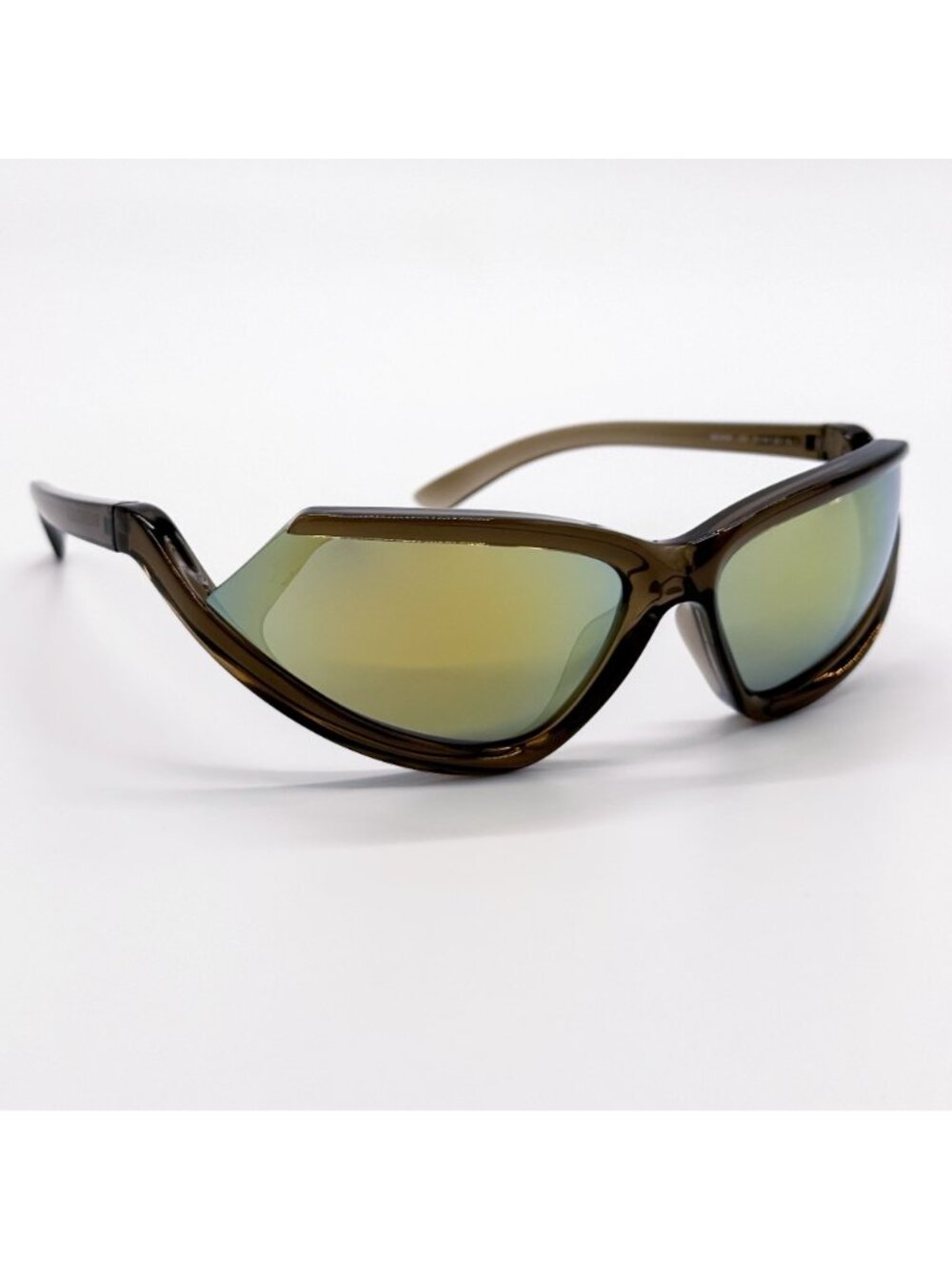 NEW BALENCIAGA BB0289S 003 SUNGLASSES BROWN GEOMETRIC UNISEX EYEWEAR BALENCIAGA - Picture 5 of 9